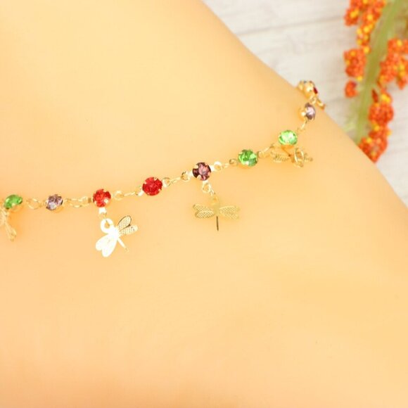 "Handmade Anklet – Elegant & Delicate Jewelry for Women | UNVRC1253 - Picture 8 of 10